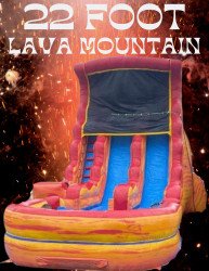 22 Foot Lava Mountain Dual Lane Slide