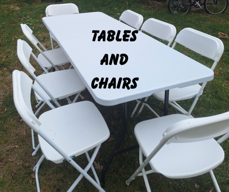 Tents and Tables and Chairs