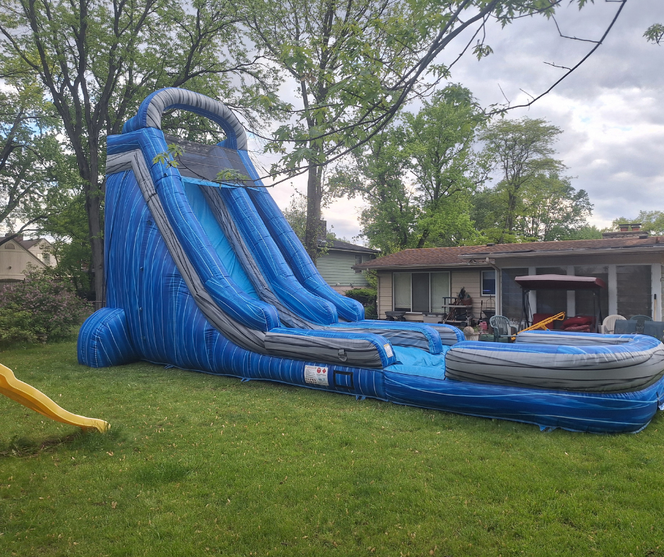 22ft Blue Lightning Slide